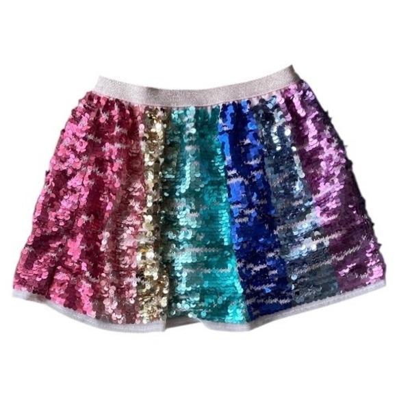H&M Girls sequin rainbow skirts size 5 - Picture 2 of 3
